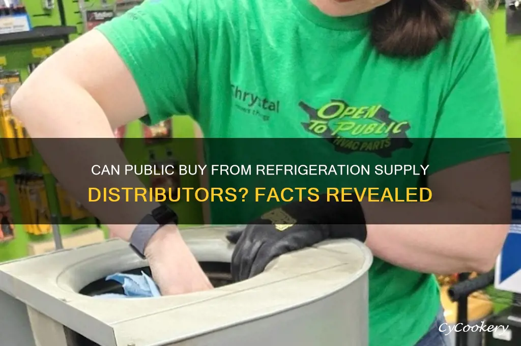 does refrigeration supply distributor sell to the public
