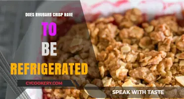 Rhubarb Crisp Storage Tips: Refrigerate or Not? A Guide