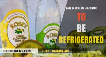 Does Rose's Lime Juice Need Refrigeration? Storage Tips Revealed