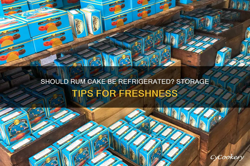 does rum cake have to be refrigerated