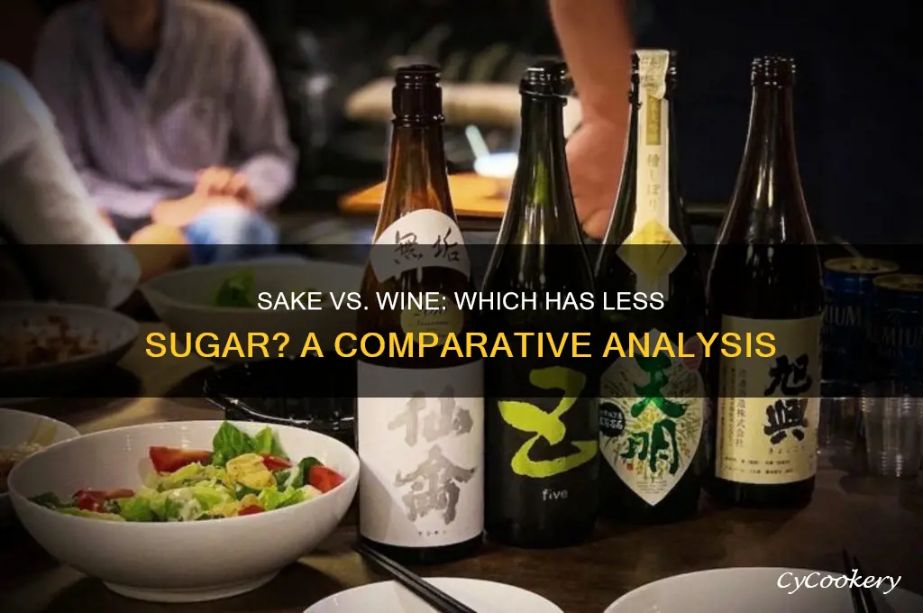 does sake have less sugar than wine