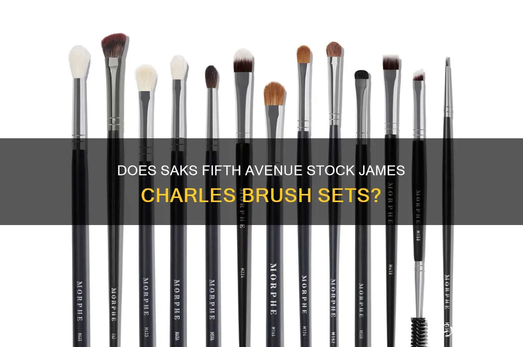 does saks carry james charles brush set
