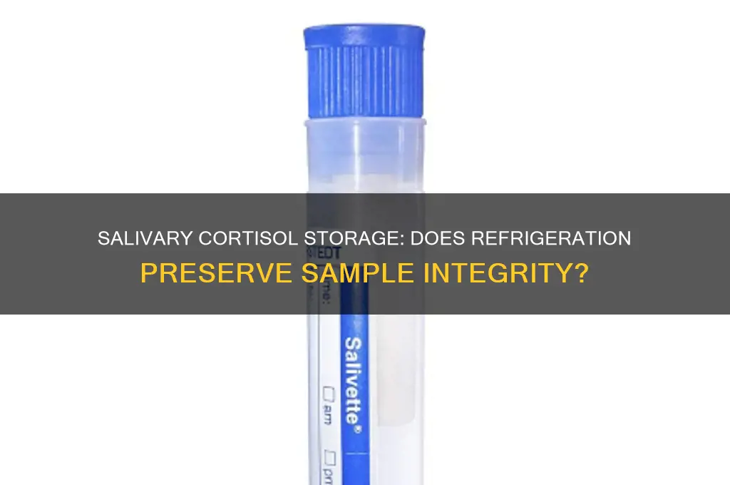 does salivary cortisol have to be kept refrigerated