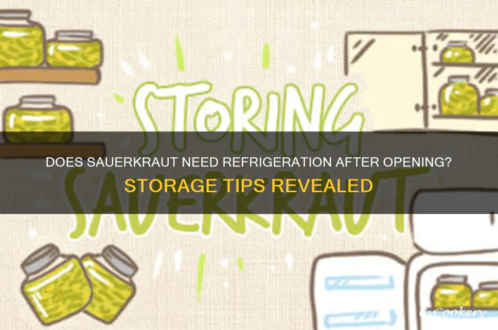 does sauerkraut have to be refrigerated after opening