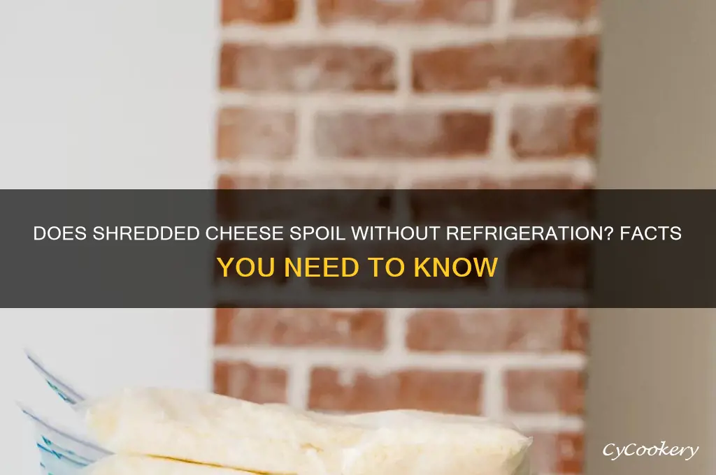does shredded cheese go bad if not refrigerated