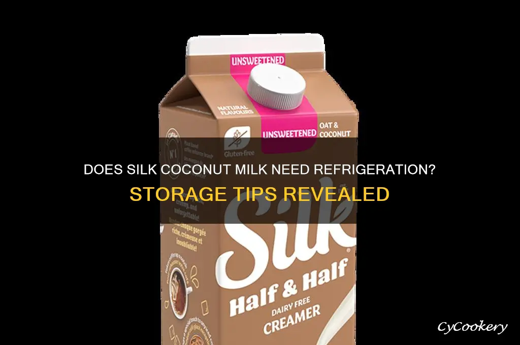 does silk coconut milk have to be refrigerated