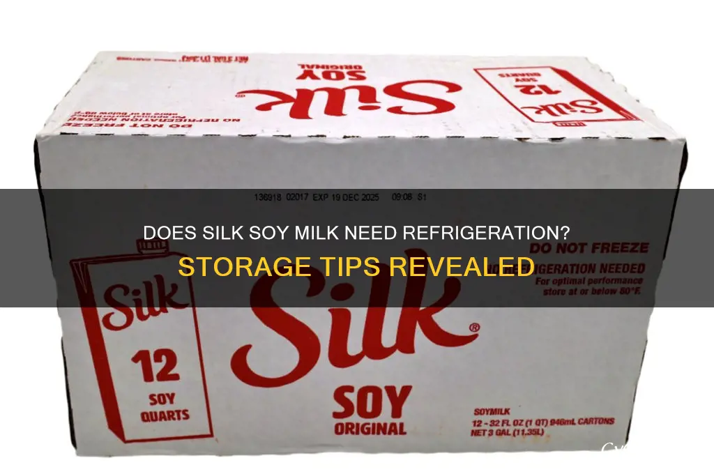 does silk soy milk have to be refrigerated