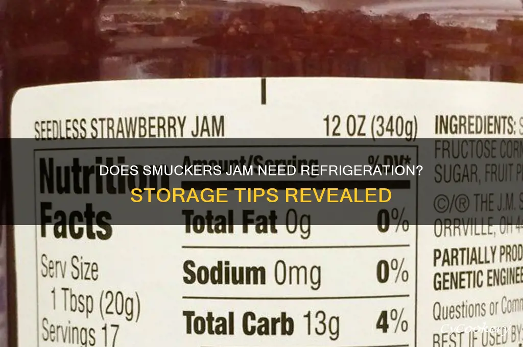 does smuckers jam have to be refrigerated