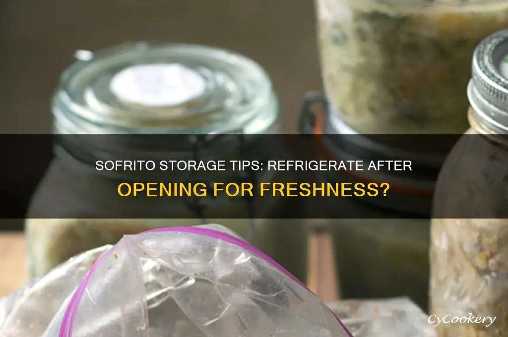 does sofrito have to be refrigerated after opening