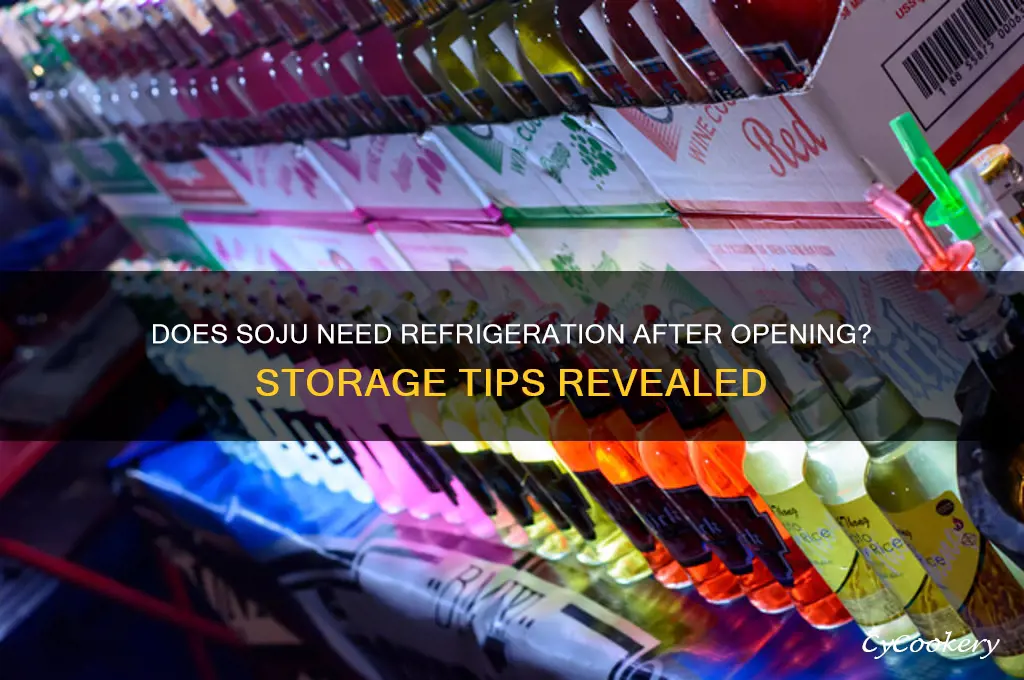 does soju have to be refrigerated after opening