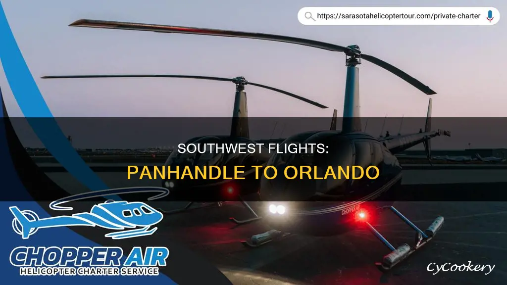 does southwest fly from pan handle to orland