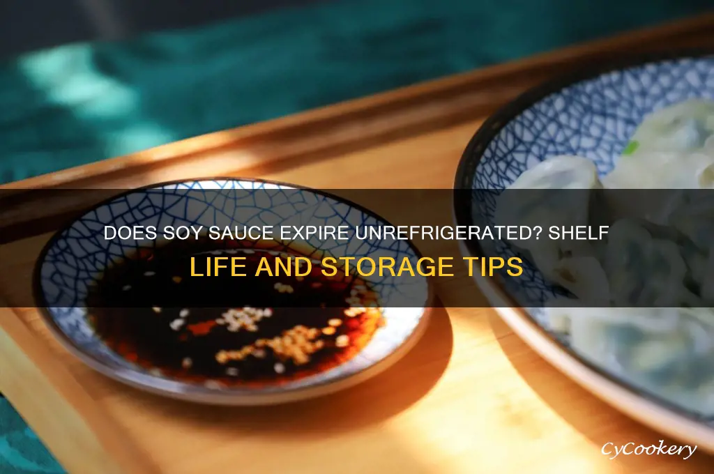 does soy sauce expire if not refrigerated