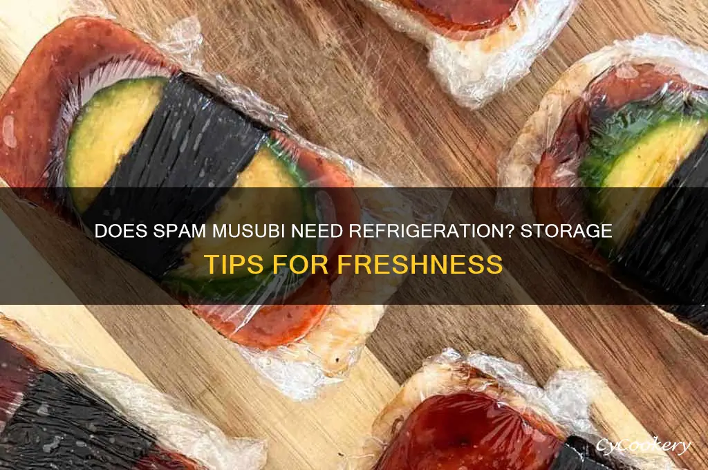 does spam musubi have to be refrigerated