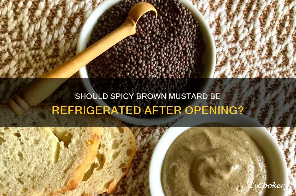does spicy brown musterd have to be refrigerated