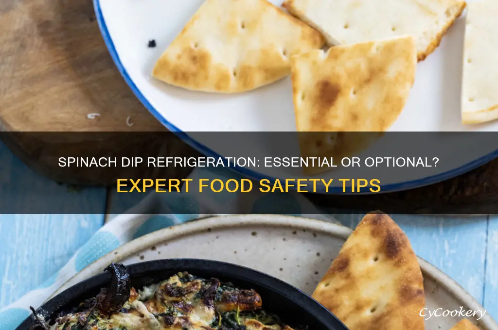 does spinach dip have to be refrigerated