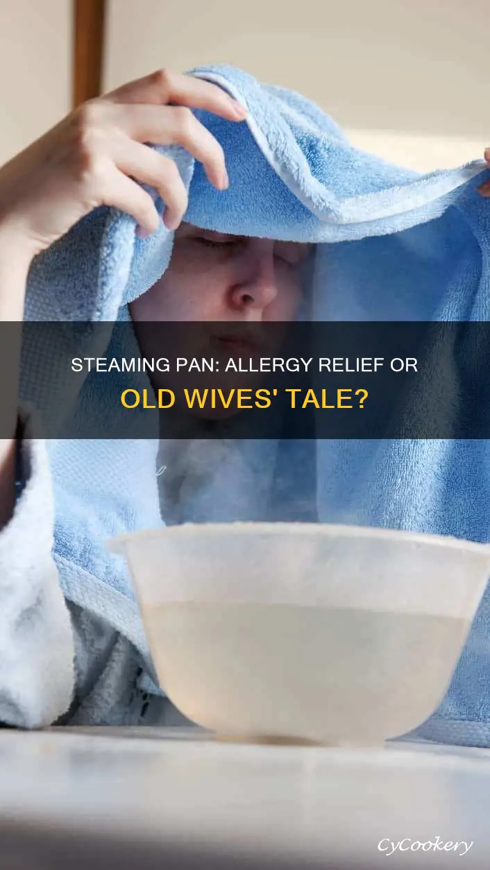 does standing over a steaming pan help with allergies