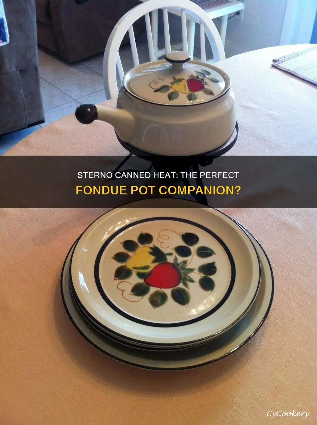 does sterno canned geat work with fondue pot