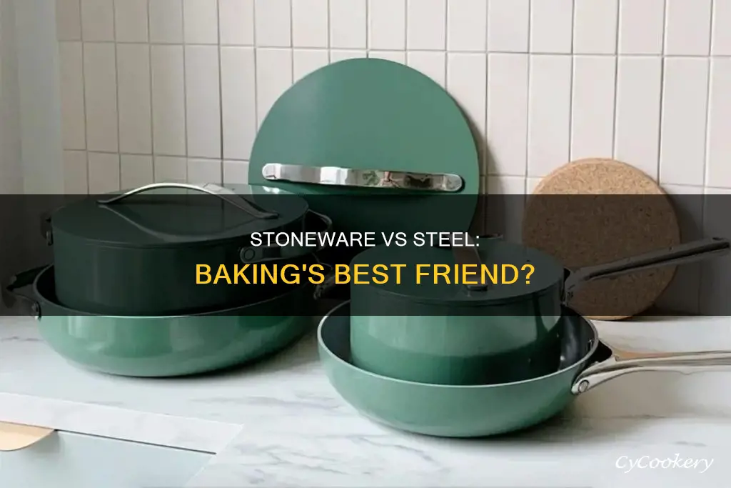 does stoneware bake better than steel pans