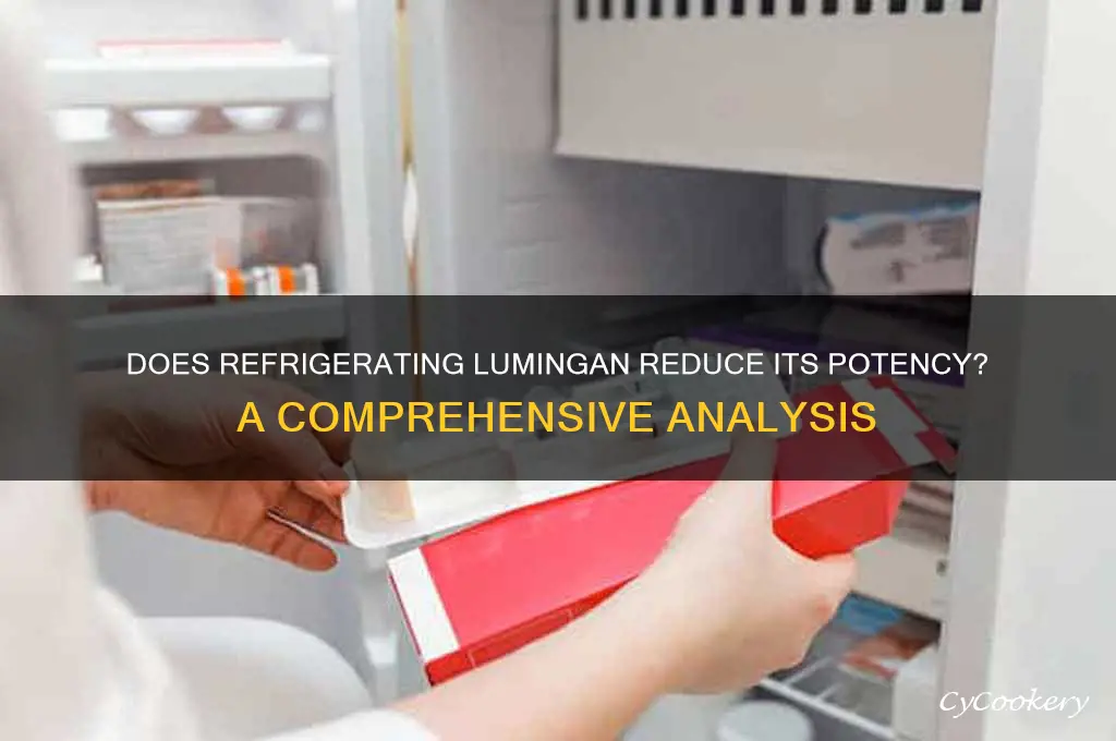 does storing lumingan in the refrigerator diminish its effectiveness