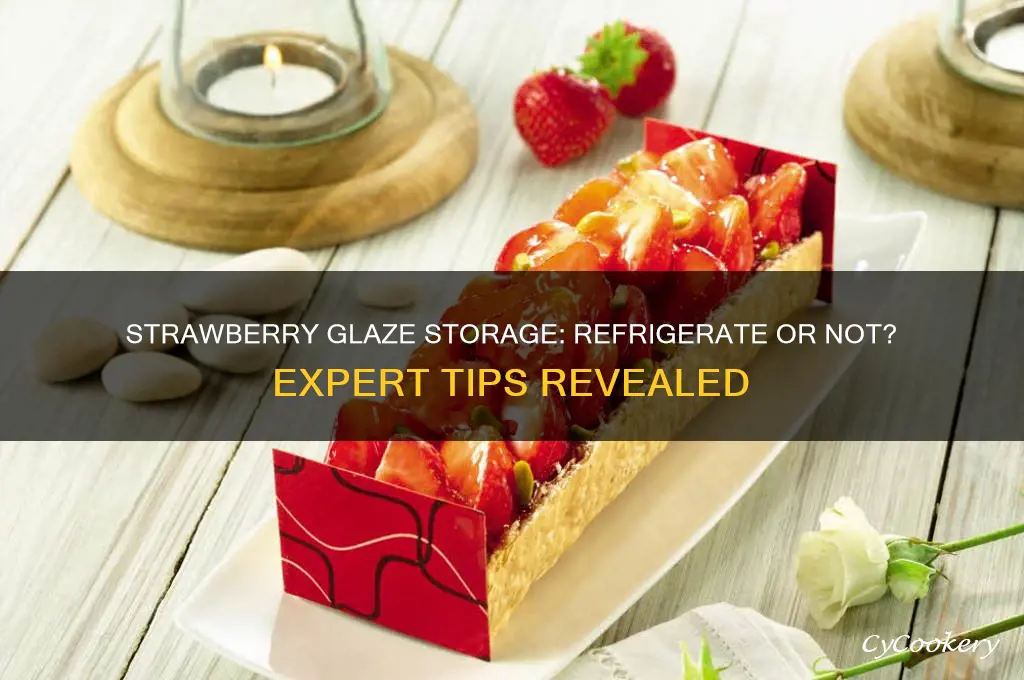 does strawberry glaze have to be refrigerated