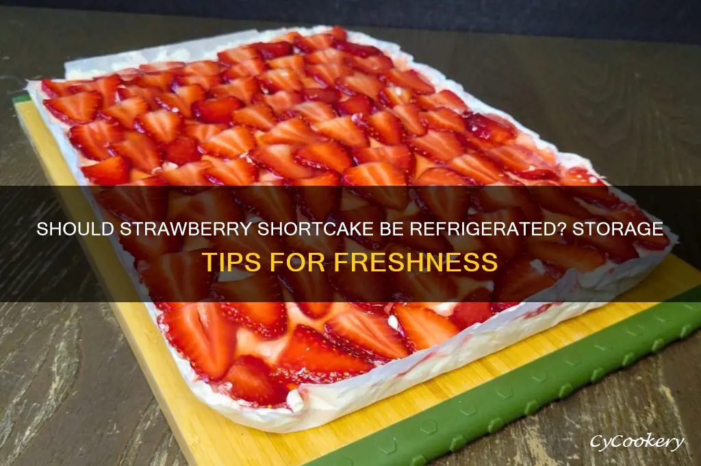 does strawberry shortcake have to be refrigerated