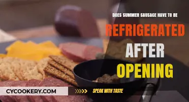 Does Summer Sausage Need Refrigeration After Opening? Find Out!