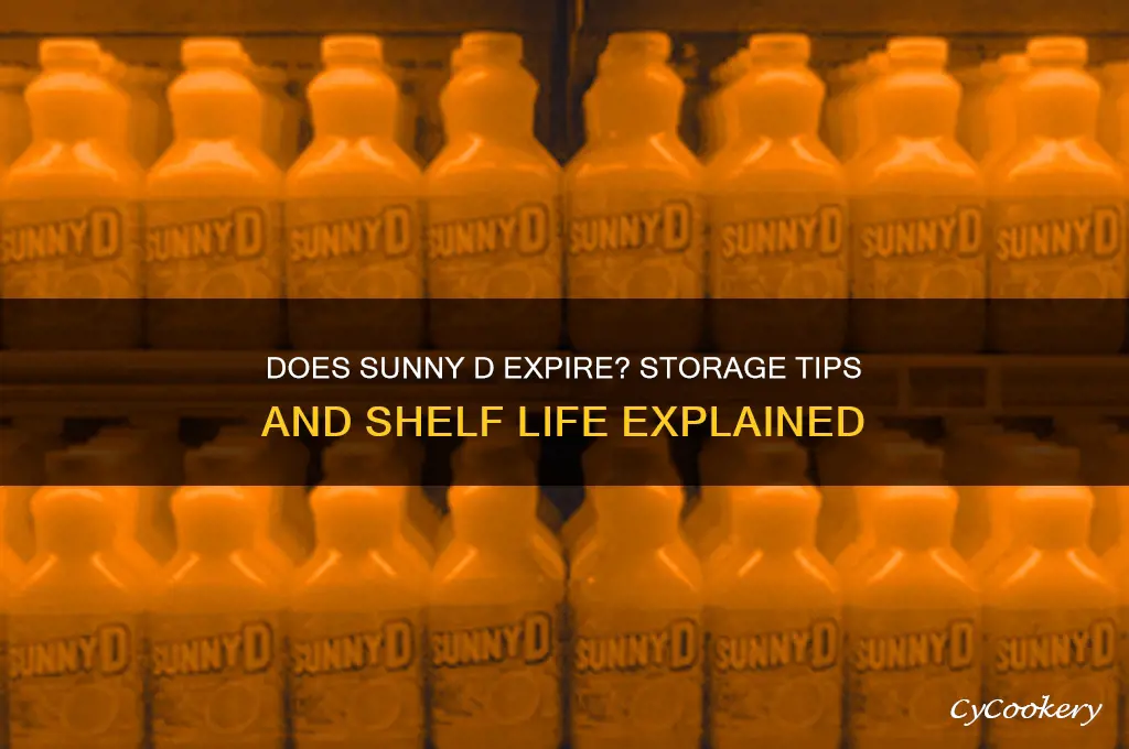 does sunny d go bad if not refrigerated