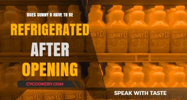 Does Sunny D Need Refrigeration After Opening? The Truth Revealed
