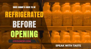 Should You Refrigerate Sunny D Before Opening? A Quick Guide