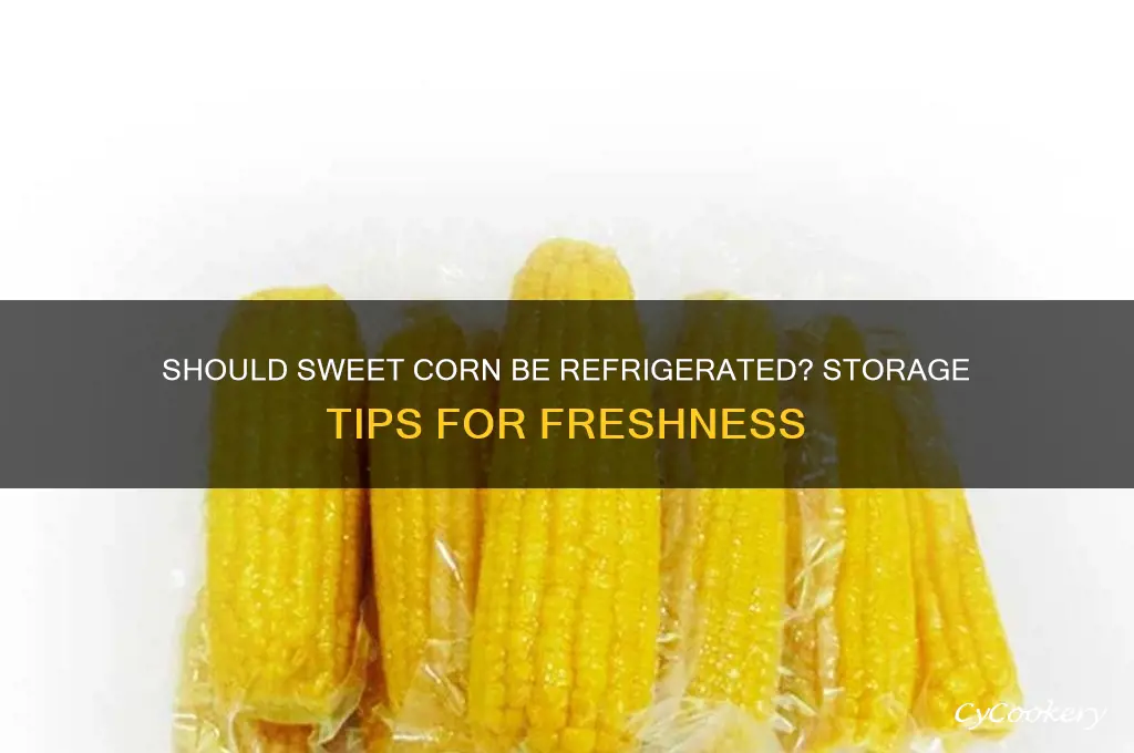 does sweet corn have to be refrigerated
