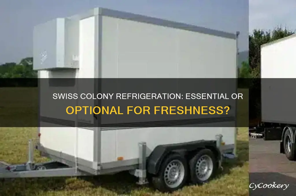does swiss colony have to be refrigerated