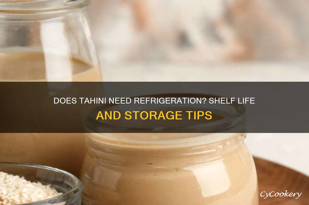 does tahini go bad if not refrigerated