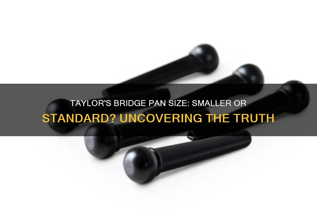 does taylor use a smaller bridge pan