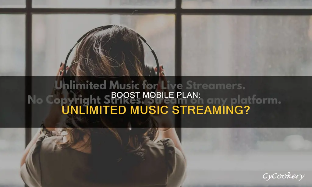 does the 35 boost mobile pan include unlimited music streaming