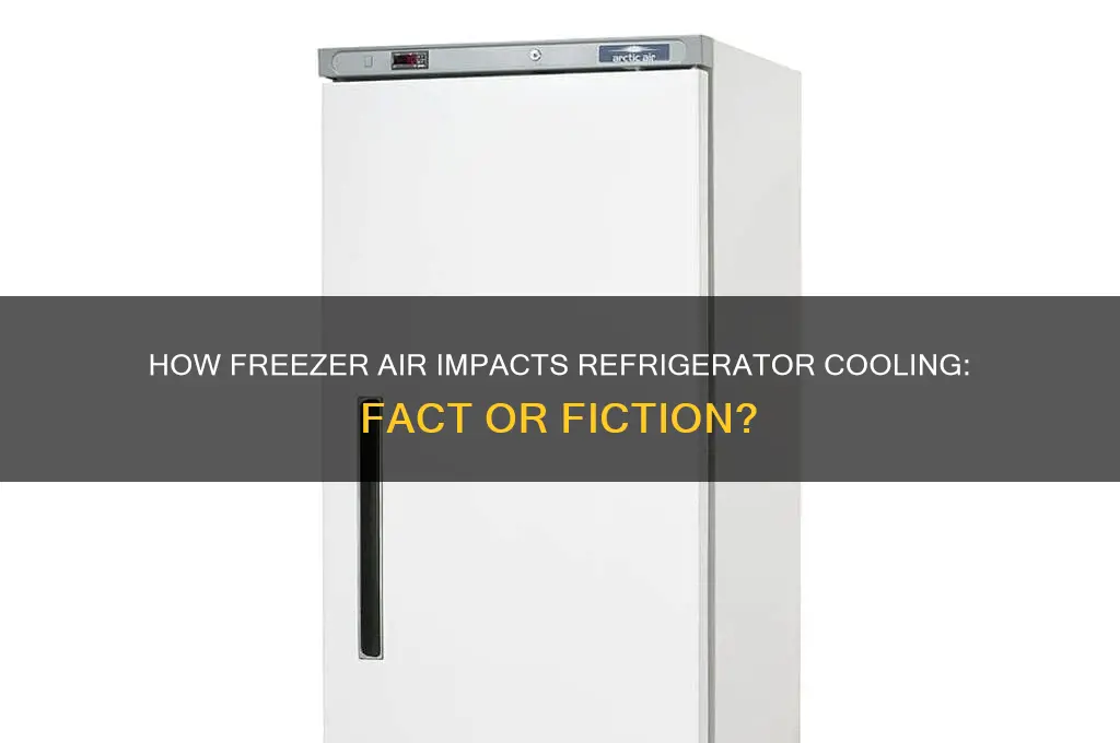 does the air from the freezer cool the refrigerator