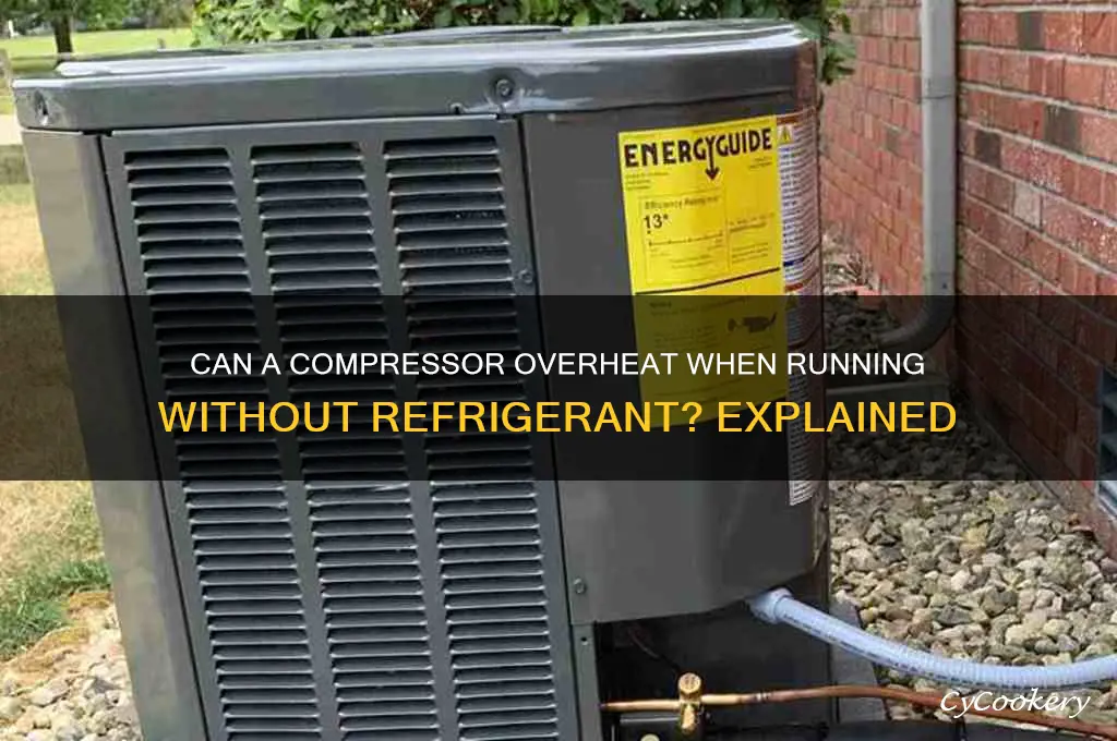 does the compressor heats out without refrigerant