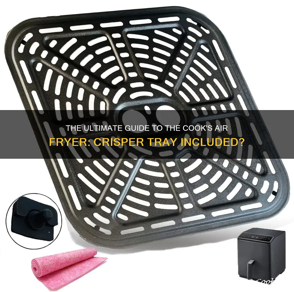 does the cooks air fryer come with crisper tray