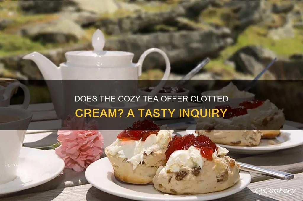 does the cozy tea sell clotted cream