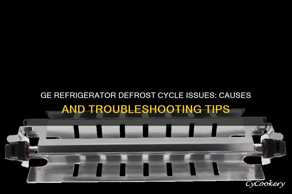 does the defrost cycle break on ge refrigerators