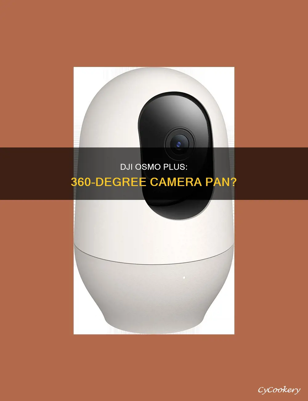 does the dji osmo plus camera pan 360
