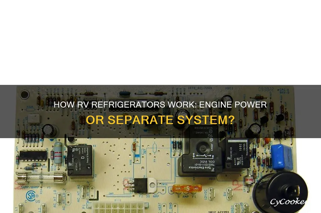 does the engine power the refrigerator in a rv