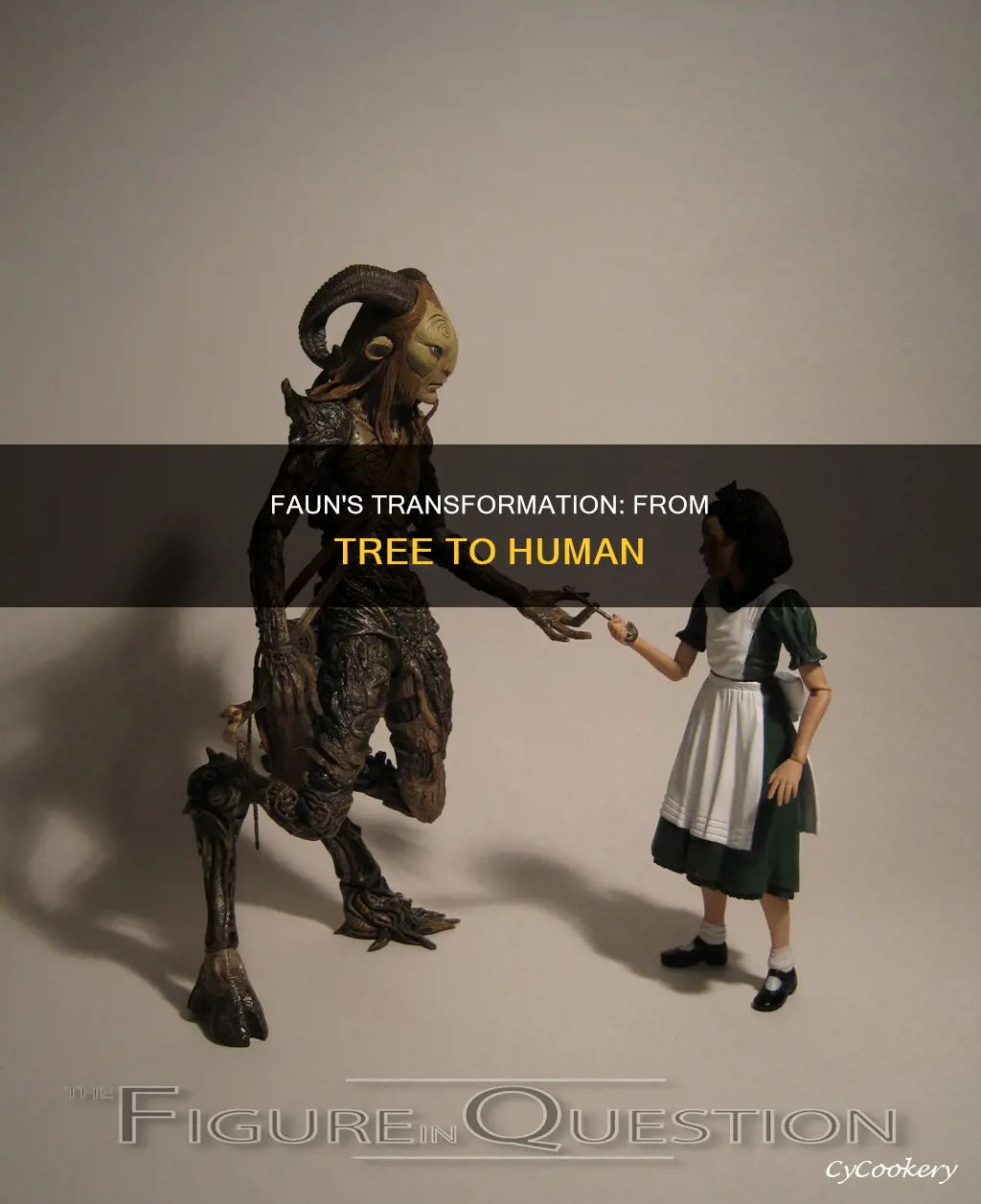 does the faun in pans labyrinth become less tree like