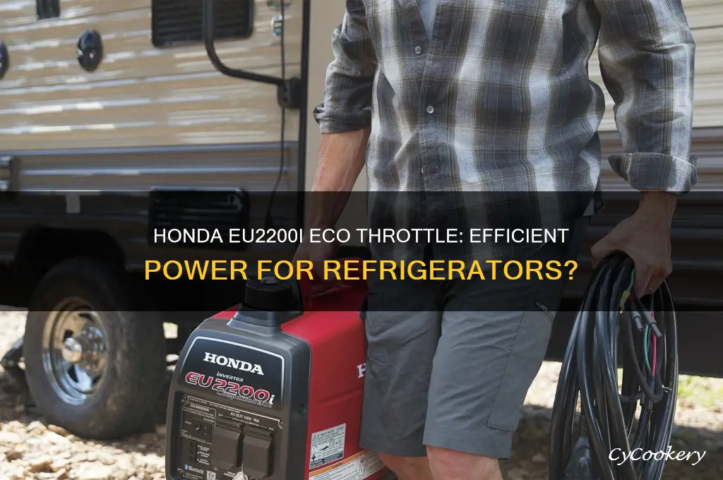 does the honda eu2200i eco throttle work for refrigerators