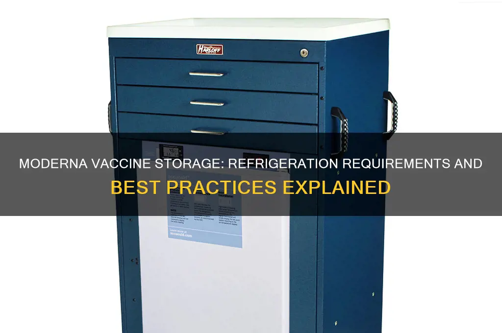 does the moderna vaccine have to be refrigerated
