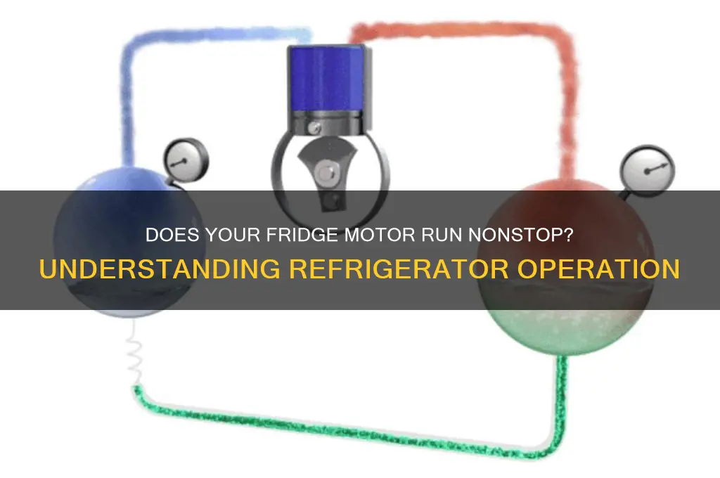 does the motor constantly runs in the refrigerator