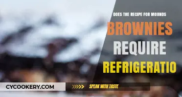 Mounds Brownies: Refrigeration Needed or Not? A Recipe Guide