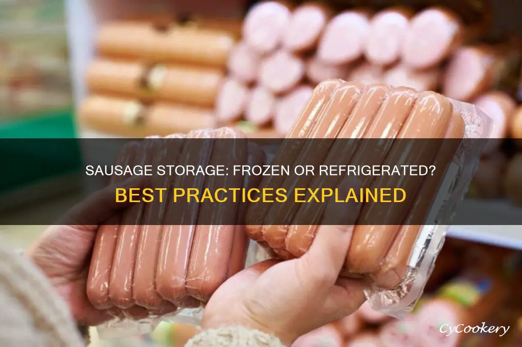 does the sausage have to be frozen or refrigerated