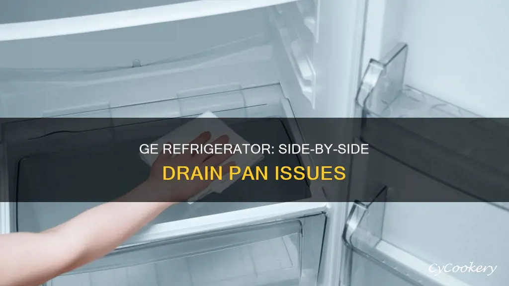 does the side by side ge refrigerator have draining pan