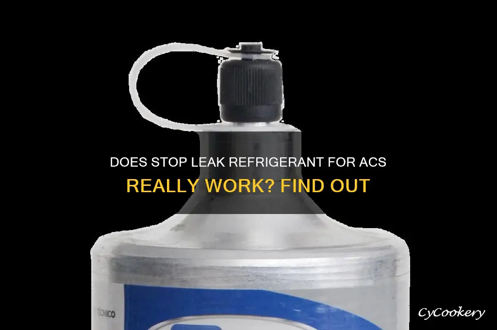 does the stop leak refrigerant for air conditioners work