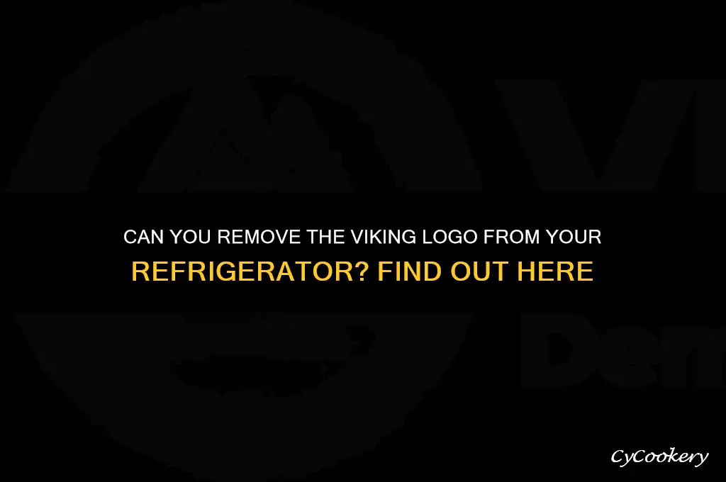 does the viking tag come off the refrigerator